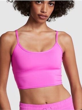 Victoria’s Secret PINK - Mauve Cropped Spaghetti Strap Tank Top/Sport Top